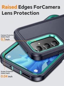 2 合 1 360 度保護手機殼，相容於 iPhone15/15Plus/15Pro/15Promax - 薄荷藍 - 查看 5