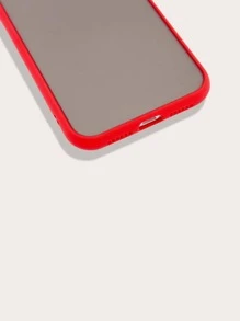 Carcasa de marco de contraste compatible con iPhone 11, iPhone 13, iPhone 14 Pro Max - Rojo - Ver 5