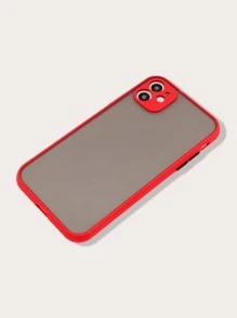 Carcasa de marco de contraste compatible con iPhone 11, iPhone 13, iPhone 14 Pro Max - Rojo - Ver 4