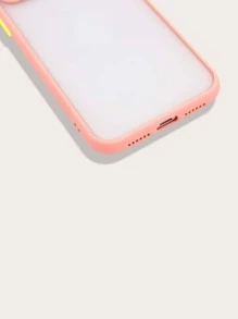 Contrast Frame Case Compatible With iPhone - Baby Pink - View 4