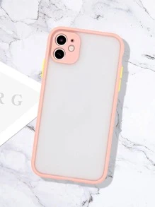 Contrast Frame Case Compatible With iPhone - Baby Pink - View 2