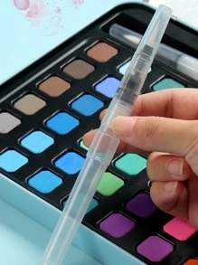 1 caja de pastilla de acuarela lavable de color rosa, pintura de acuarela sólida multiusos simple para regreso a clases