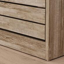 ECACAD Shoe Storage Cabinet, Narrow Shoe Cabinet With 2 Drawers & Adjustable Shelf, Small Space Entryway Freestanding Shoe Rack With Shutter Doors (22.4" W X 9.4" D X 29.5" H) - 薑色 - 查看 8