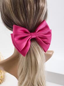 1 chiếc nơ nữ trang trí kẹp kiểu Pháp dễ thương để trang trí tóc - Màu Hồng Tươi - Xem 6