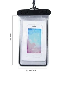 1 PC Trong Suốt màn hình cảm ứng điện thoại di động túi chống nước bơi trôi thiết bị lặn niêm phong - màu đen - Xem 2