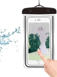 1 PC Trong Suốt màn hình cảm ứng điện thoại di động túi chống nước bơi trôi thiết bị lặn niêm phong - màu đen - Xem 7