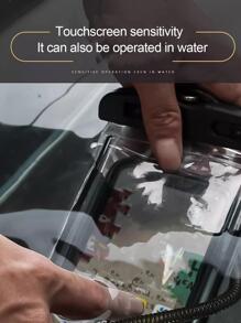 1 PC Trong Suốt màn hình cảm ứng điện thoại di động túi chống nước bơi trôi thiết bị lặn niêm phong - màu đen - Xem 3