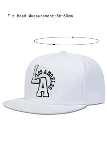 1 Mũ Nam Thêu Chữ Thường Ngày Nón Hip Hop Cho Cuộc Sống Hàng Ngày - trắng - Xem 4