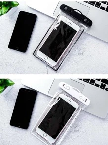 1 PC Trong Suốt màn hình cảm ứng điện thoại di động túi chống nước bơi trôi thiết bị lặn niêm phong - trắng - Xem 5