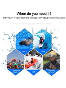 1 PC Trong Suốt màn hình cảm ứng điện thoại di động túi chống nước bơi trôi thiết bị lặn niêm phong - trắng - Xem 7