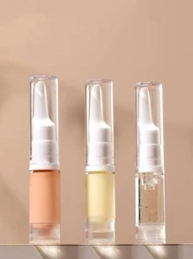 1pc Clear Empty Refillable Lotion Bottle With Press Pump, Modern Lotion Bottle For Travel, Living Room Home Bedroom Bathroom House Decor, Travel Stuff, Wedding, Party, Birthday, Gifts For Men Mom Dad Friends, New Years, Accessories, Funny Gift - Clear - View 5