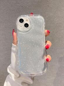 Ốp điện thoại bong bóng trong suốt đơn giản tương thích với iPhone 16 Pro Max / 16 / 16 Pro / 16 Plus / 15 / 15 Pro Max / 15 Pro / 15 Plus / 11 / 12 / 13 / 14 Pro Max / XS / XR / 11 Pro / 11 Pro Max / 12 Pro / 12 Pro Max / 13 Pro / 13 Pro Max / 7 Plus / 14 Pro / 14 Pro Max / 14 Plus / 7 Plus / 8 Plus / 8 / SE2 Ốp mềm thiết kế tối giản - Bạc - Xem 3