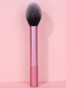 1pc Blush Brush For Applying Powder Blush On Cheeks To Sculpt And Define Your Face For A Refined Look,Foundation Brush,Concealer Brush,Blush Brush,Contour Brush,Blush Brush,Bronzer Brush,Powder Brush,Foundation Brush,Blush Brush - Pink - View 1