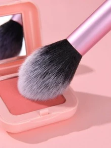 1pc Blush Brush For Applying Powder Blush On Cheeks To Sculpt And Define Your Face For A Refined Look,Foundation Brush,Concealer Brush,Blush Brush,Contour Brush,Blush Brush,Bronzer Brush,Powder Brush,Foundation Brush,Blush Brush - Pink - View 3