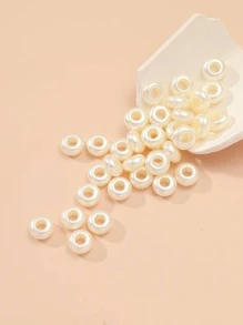 1入組人造珍珠DIY珠子 - 米色 - 查看 1