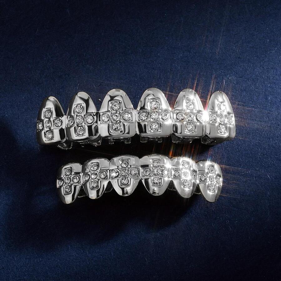 Grills for Your Teeth Teeth Grillz for Men Women Iced Out Hip Hop ...