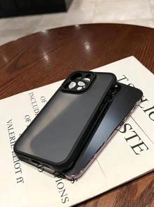 Premium Minimalist Matte Apple Phone Case, Full Body Shockproof Compatible With IPhone 17 Pro Max/17 Pro/17 Air/17/16 Pro Max/16/16 Pro/16 Plus/15/15 Pro Max/15 Pro/15 Plus/11/12/13/14 Pro Max/XS/XR/11 Pro/11 Pro Max/12 Pro/12 Pro Max/13 Pro/13 Pro Max/7 Plus/14 Pro/14 Pro Max/14 Plus Hard Shell - Black - View 6