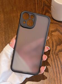 Premium Minimalist Matte Apple Phone Case, Full Body Shockproof Compatible With IPhone 17 Pro Max/17 Pro/17 Air/17/16 Pro Max/16/16 Pro/16 Plus/15/15 Pro Max/15 Pro/15 Plus/11/12/13/14 Pro Max/XS/XR/11 Pro/11 Pro Max/12 Pro/12 Pro Max/13 Pro/13 Pro Max/7 Plus/14 Pro/14 Pro Max/14 Plus Hard Shell - Black - View 4