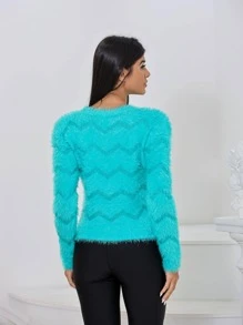 Women Sweaters - Xanh đậm - Xem 2