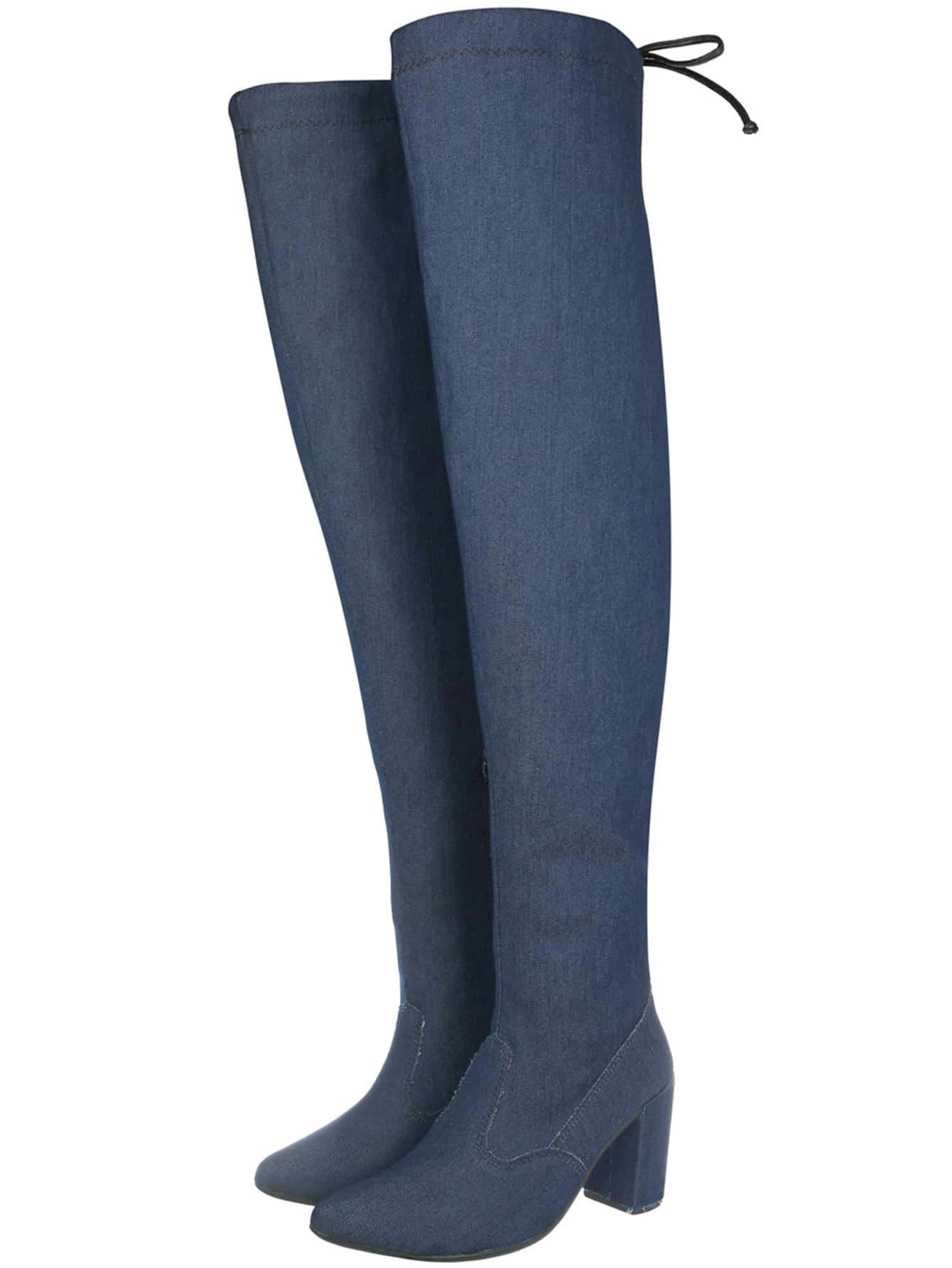 Women Fashion Boots - Teal Blue - View 1