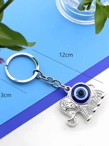 1 Phụ Nữ Ác Mắt Trang Trí Tai Voi Charm Móc Khóa Thời Trang Trang Trí Chìa Khóa - Nhiều màu - Xem 3