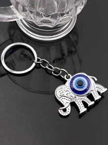 1 Phụ Nữ Ác Mắt Trang Trí Tai Voi Charm Móc Khóa Thời Trang Trang Trí Chìa Khóa - Nhiều màu - Xem 2