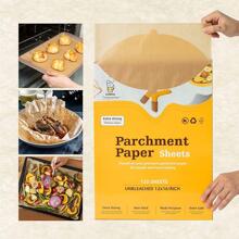 Katbite 120Pcs 8x12 Inches Parchment Paper Sheets, Heavy Duty Unbleached Baking Paper, Pre-Cut Parchment Paper For Baking, Air Fryer, Grilling, Steaming Air Fryer Kitchen Air Fryer Liners Air Fryer Paper Airfryer Air Frier