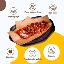 Katbite 120Pcs 8x12 Inches Parchment Paper Sheets, Heavy Duty Unbleached Baking Paper, Pre-Cut Parchment Paper For Baking, Air Fryer, Grilling, Steaming Air Fryer Kitchen Air Fryer Liners Air Fryer Paper Airfryer Air Frier