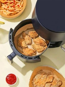 50入組單色熱風炸鍋紙，熱風炸鍋廚房免油炸鍋墊熱風炸鍋紙