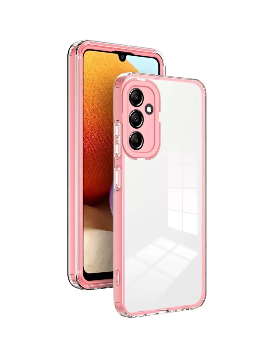 Ốp điện thoại 3 trong 1 trong suốt, phiên bản quốc tế, không phải phiên bản nội địa. - Hồng - Xem 1