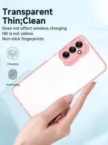 Ốp điện thoại 3 trong 1 trong suốt, phiên bản quốc tế, không phải phiên bản nội địa. - Hồng - Xem 7