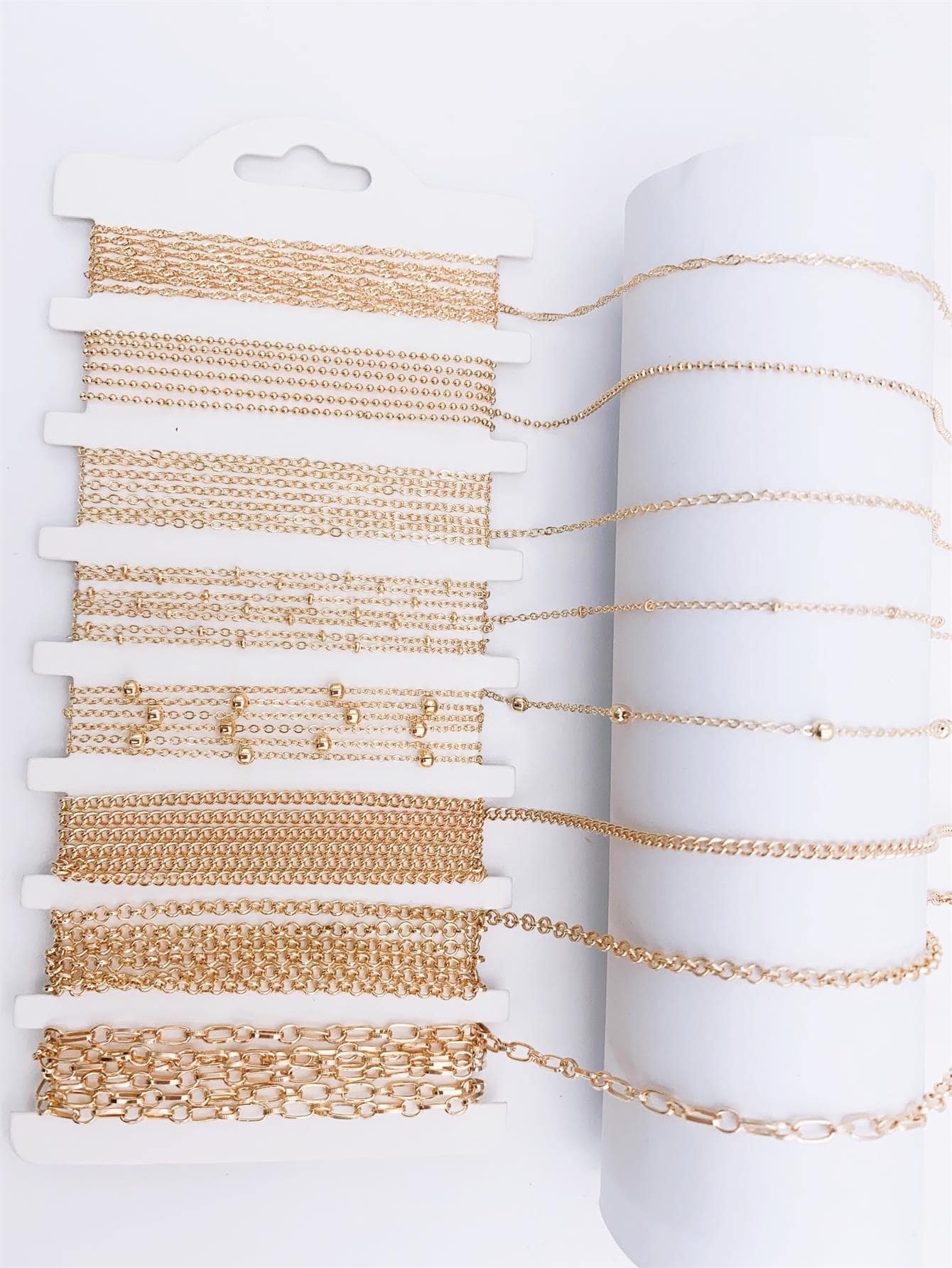 8 cái/bộ Dây chuyền DIY trang trí bóng - Vàng - Xem 1