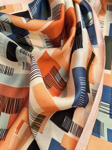 1pc Women Geometric Pattern Fashion Scarf For Daily Decoration - Multicolor - View 2