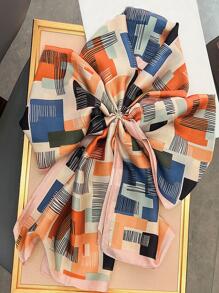 1pc Women Geometric Pattern Fashion Scarf For Daily Decoration - Multicolor - View 4