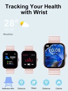 Relojes Inteligentes Luminoso Casual Deportivo - Rosa - Ver 8