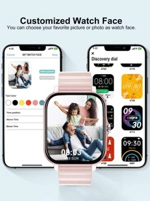 Relojes Inteligentes Luminoso Casual Deportivo - Rosa - Ver 4