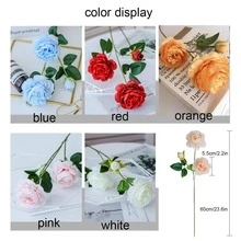 Flor de simulación extranjero Peonía estilo europeo 3 extranjero Peonía Flor de simulación casa Decoración de boda Flor falsa extranjero Peonía Flor de simulación - Multicolor - Ver 6