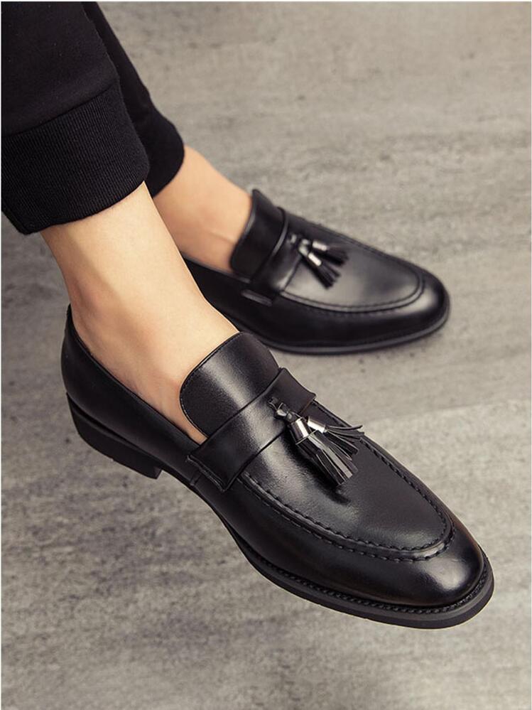 Mocassini Uomo Con Nappine In Pelle PU – Scarpe Eleganti Senza Lacci Per Lavoro E Cerimonie