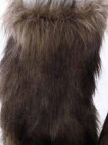 1pair Unisex Fluffy Fashion Costume Plush Leg Covers For Party Halloween