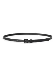 1pc Women Square Buckle Fashion Versatile Skinny Belt For Dress Decoration Summer, School