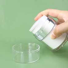 真空面霜瓶裝化妝品旅行用壓粉底妝瓶裝乳液壓霜 - 白色 - 查看 4