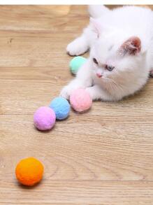 30 Quả Bóng Pompom Nhiều Màu 3Cm (Lông & Lông Thú) Dành Cho Đồ Chơi Cho Mèo Tự Làm, Trang Trí Nhà Cho Thú Cưng - Nhiều màu - Xem 6