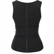 Sports Outdoor 1pc Synthetic Rubber Sports Vest Shapewear Waist Trainer Corset - Black - View 7