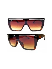 Women Fashion Glasses - 鏽棕色 - 查看 1