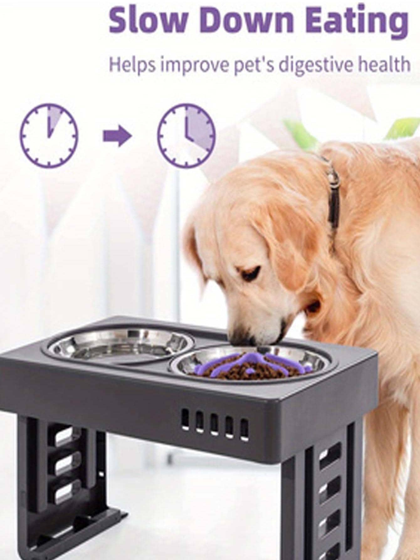 1pc Slow Down Eating Pad For Dog And Cat For Eat Slowly - Violet Purple - View 1