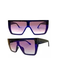 Women Fashion Glasses - 酒紅色 - 查看 1