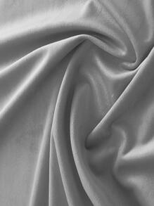 Solid Color Single Panel Curtain, Simple Grey Soft Single Panel Blackout Curtain For Bedroom And Living Room - Grey - View 5