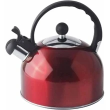 YAJAD Y315RM30 3 LT RED STAINLESS STEEL WHISTLING TEAPOT - Red - View 1