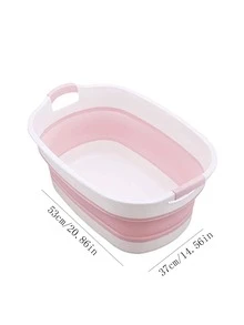1pc Foldable Baby Bathtub - Multicolor - View 4