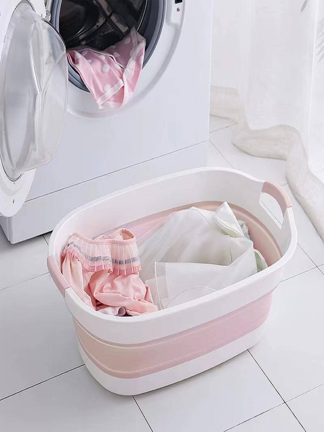 1pc Foldable Baby Bathtub - Multicolor - View 1